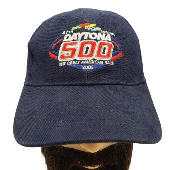 The Unbranded Brand Other - 2005 NASCAR 47th ANNUAL DAYTONA 500 Navy Blue Adjustable‎ Baseball Cap Hat
